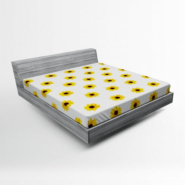 Simple Pattern Fitted Sheet Cover with All-Round Elastic Pocket in 4 Sizes